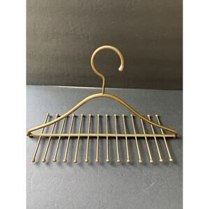 Vintage Brass Tie Belt Valet Hanger MCM Retro